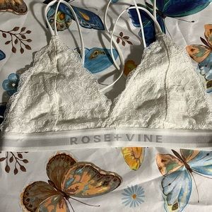 Rose and vine bralette